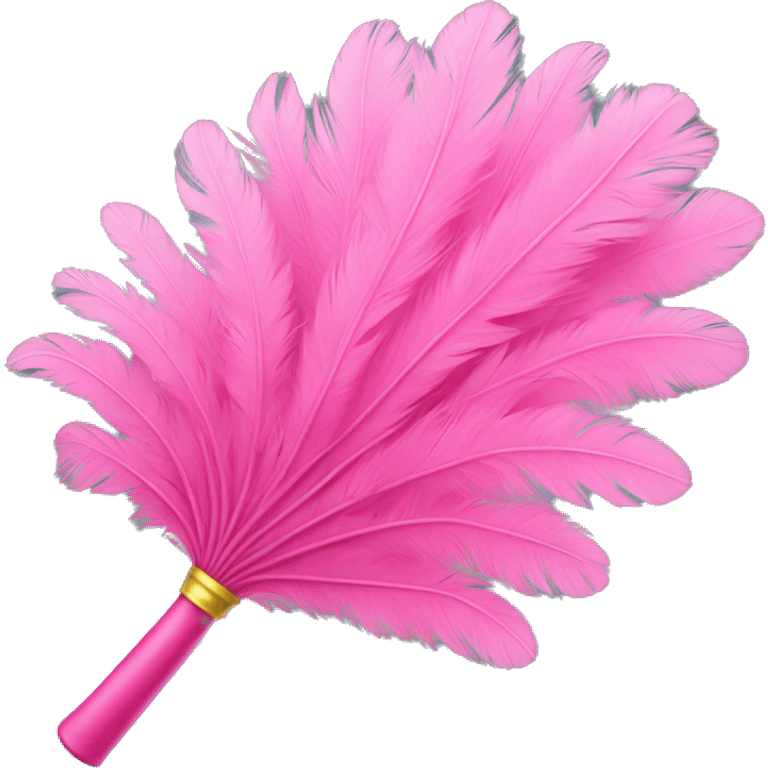 Pink feather duster emoji