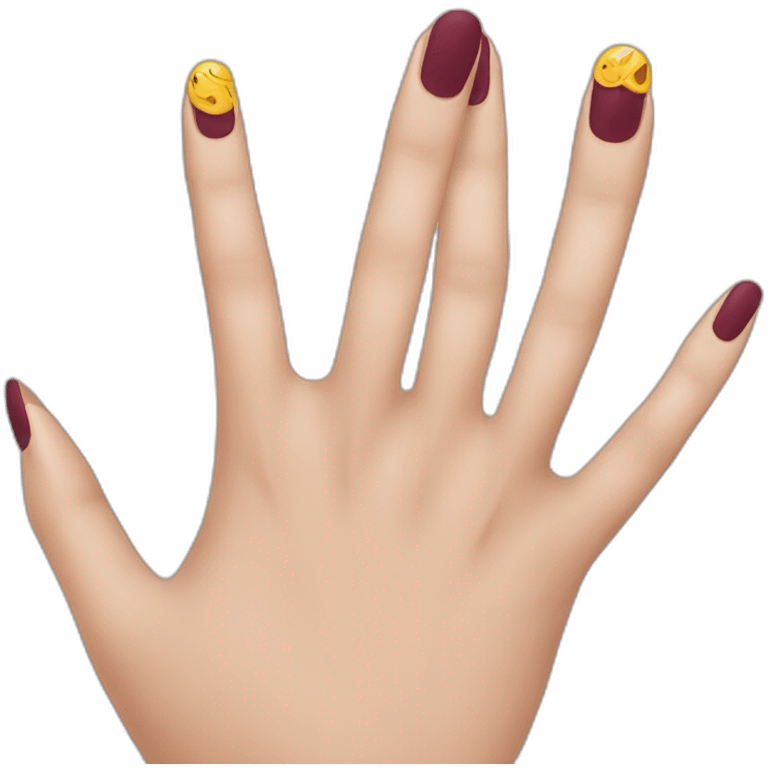 Uñas pintadas emoji