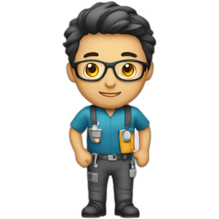 Biomedical engineer-male - with tools emoji