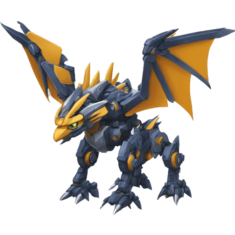 Spiky Medabot-Raptor-Dragon-Mecha emoji