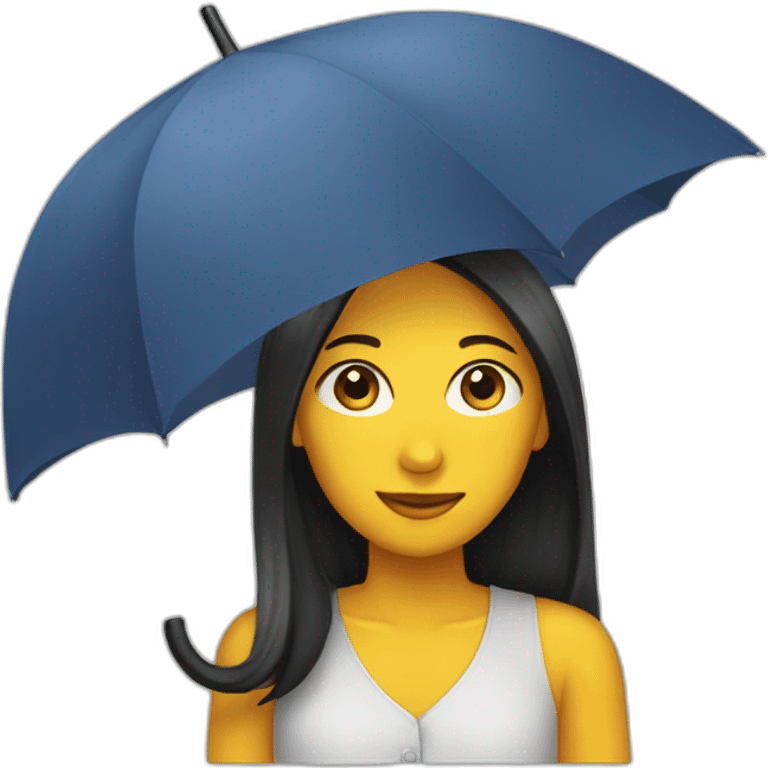 Umbrella girl emoji