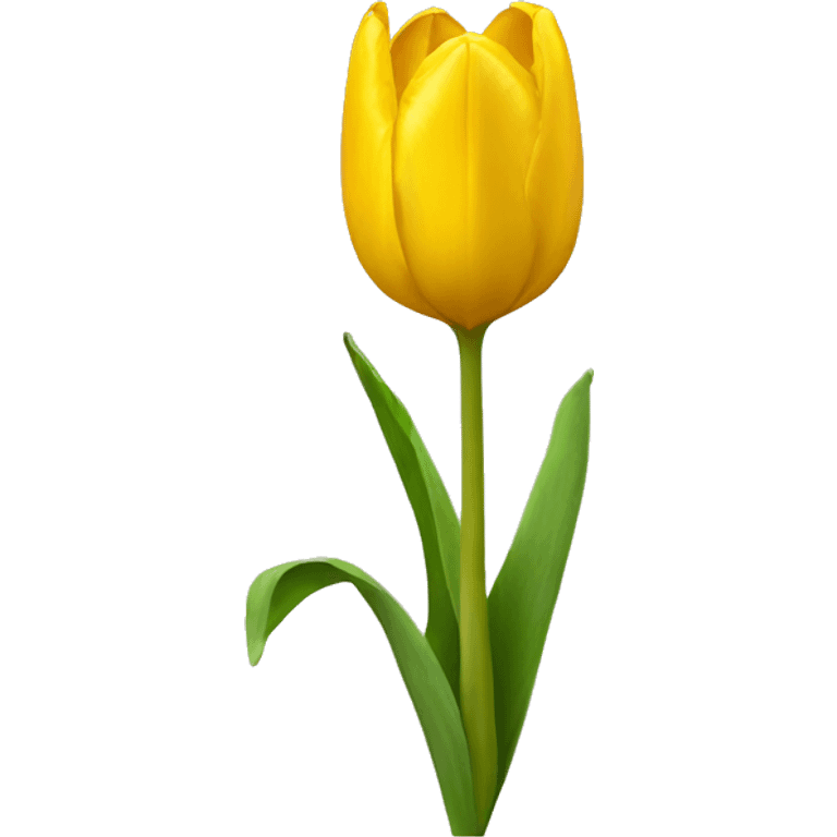 Yellow tulip  emoji