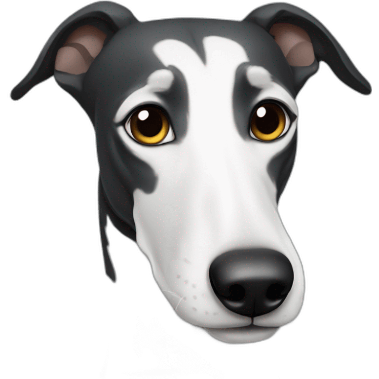 black white greyhound emoji