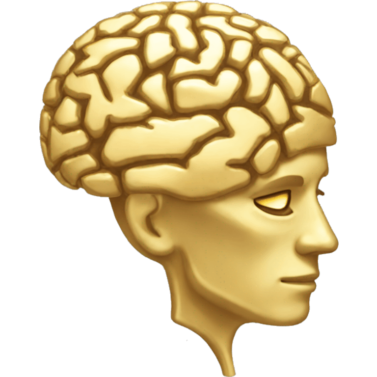 gold brain emoji