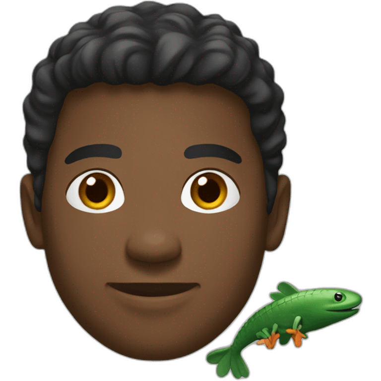 Black guy using lacoste hoodie emoji