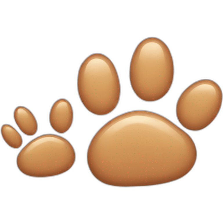 cat paw straight and long emoji