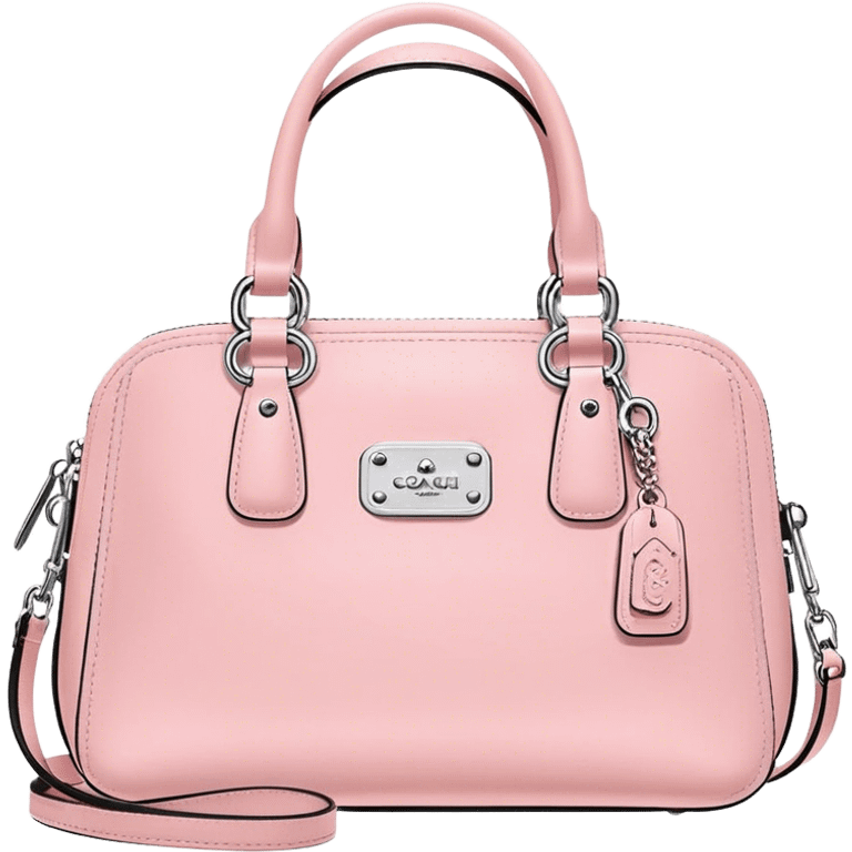 pastel pink coach purse emoji