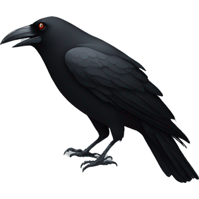 A crow inside a red circle emoji