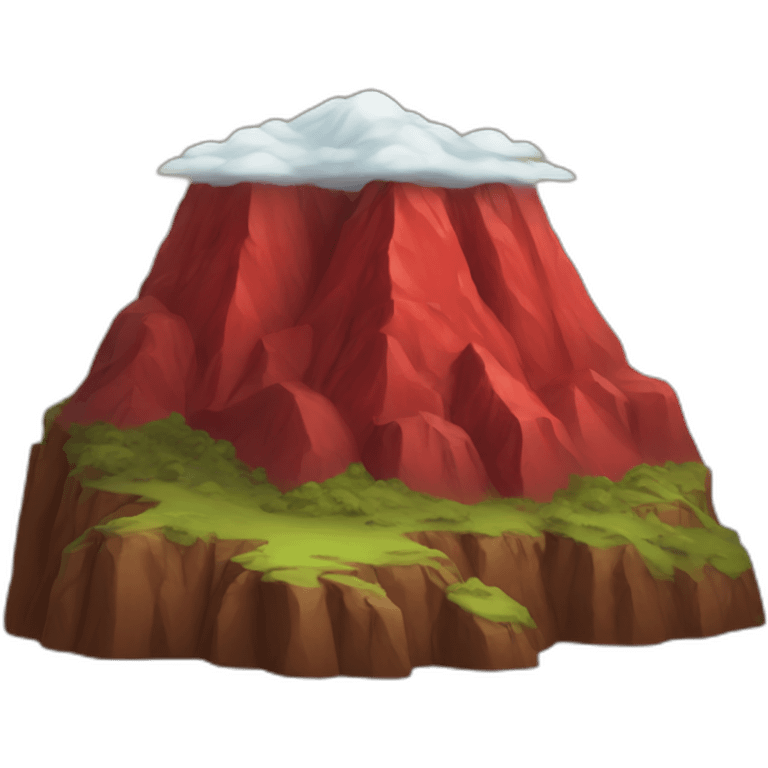 red mountain emoji