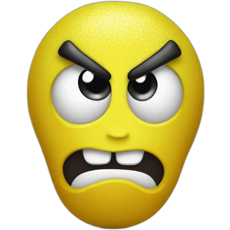 angry lemon emoji