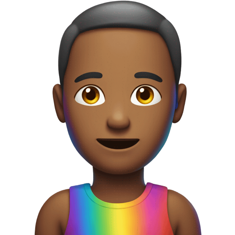 make a rainbow human emoji