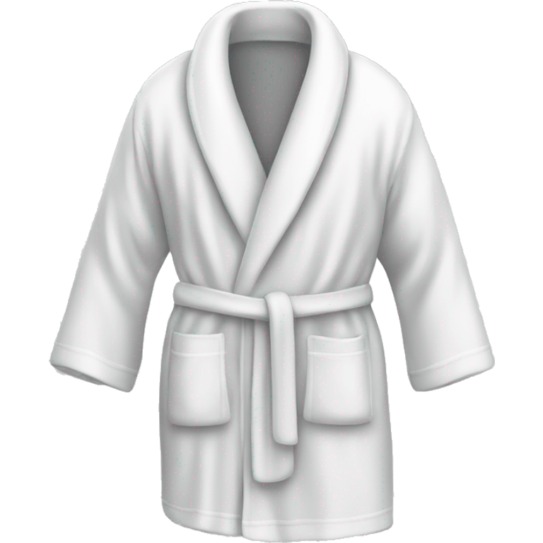 White bath robe  emoji