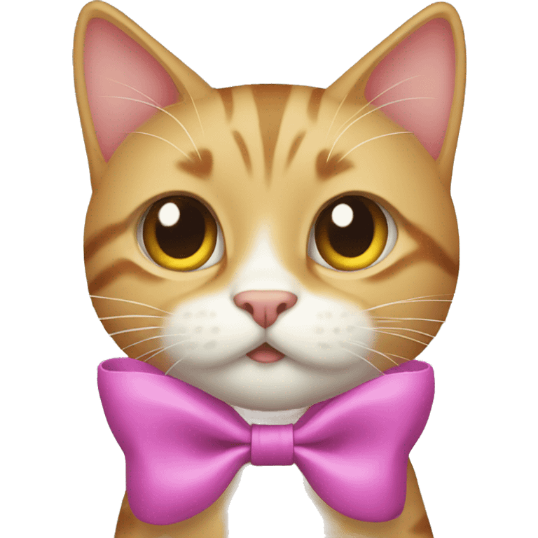 cat with bow emoji