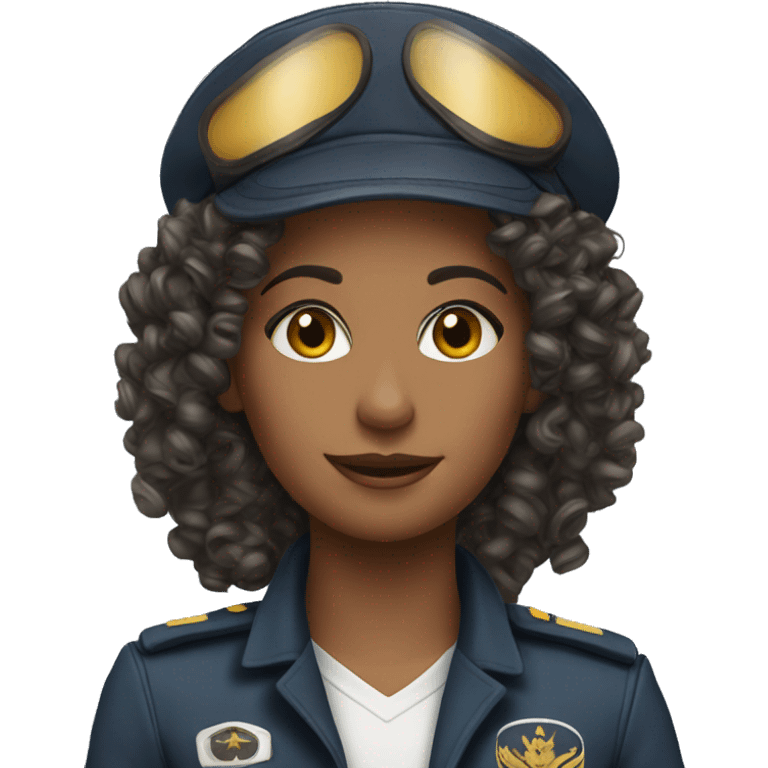 pilot women curly emoji