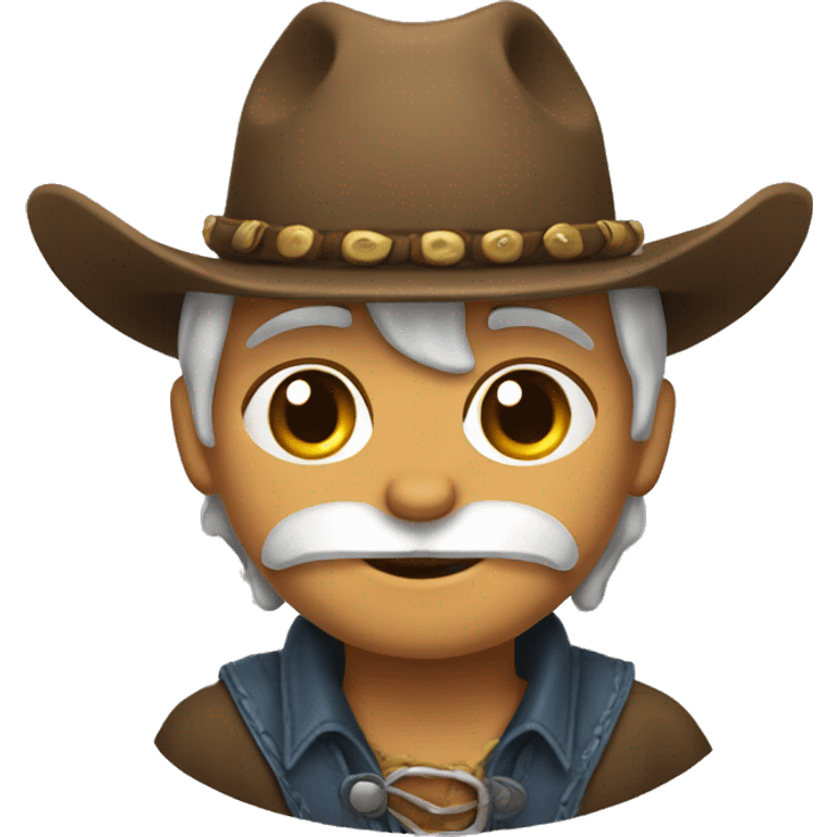 Un gato vaquero emoji