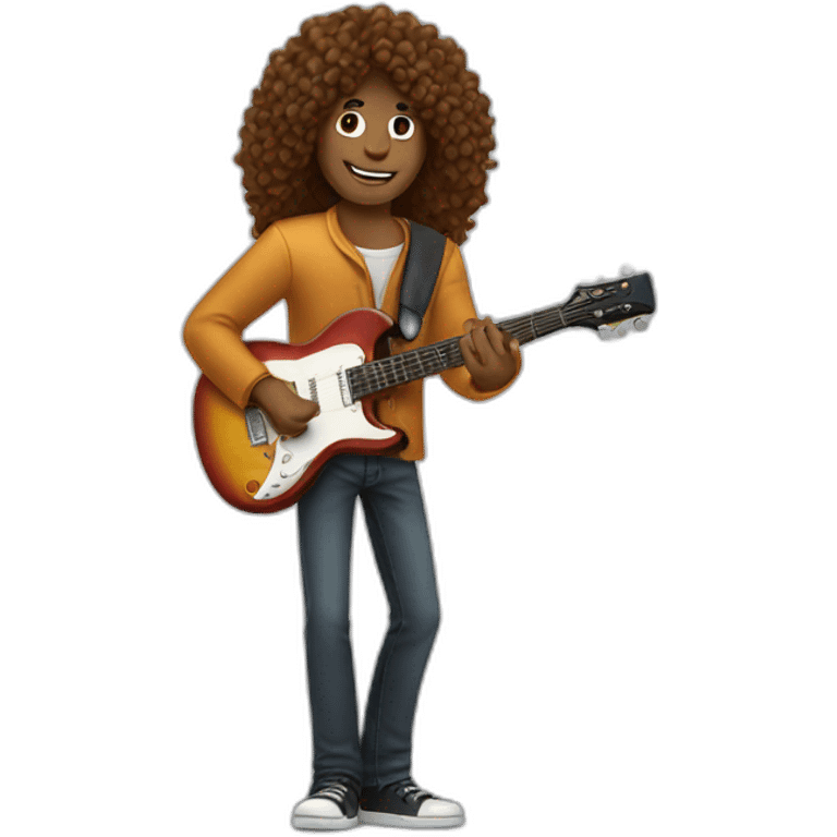 Long-curly-hair-man-with-guitar emoji