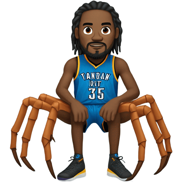 kevin durant with tarantula limbs emoji