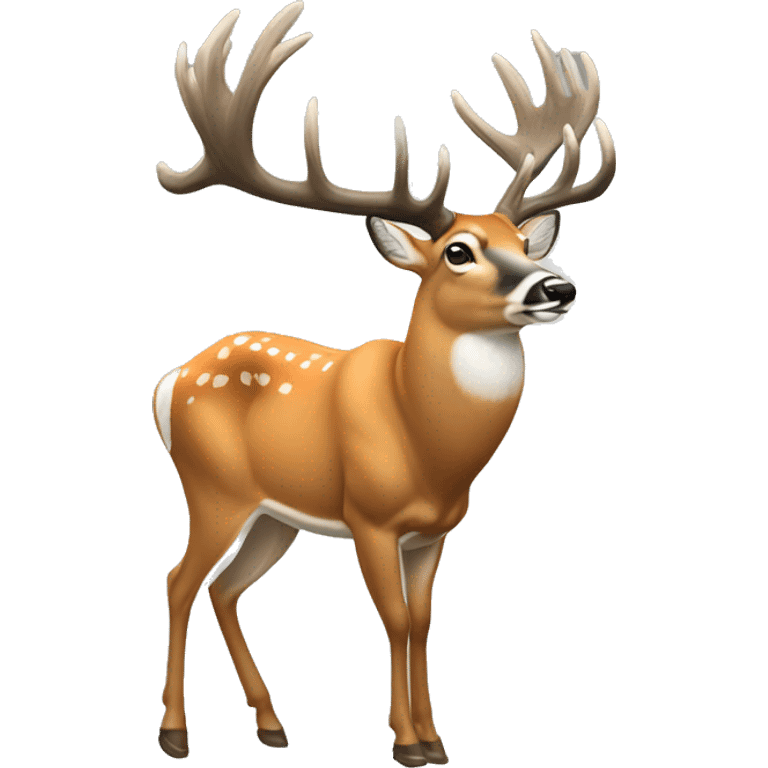 Whitetail buck emoji