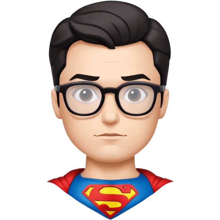 Superman with glasses  emoji