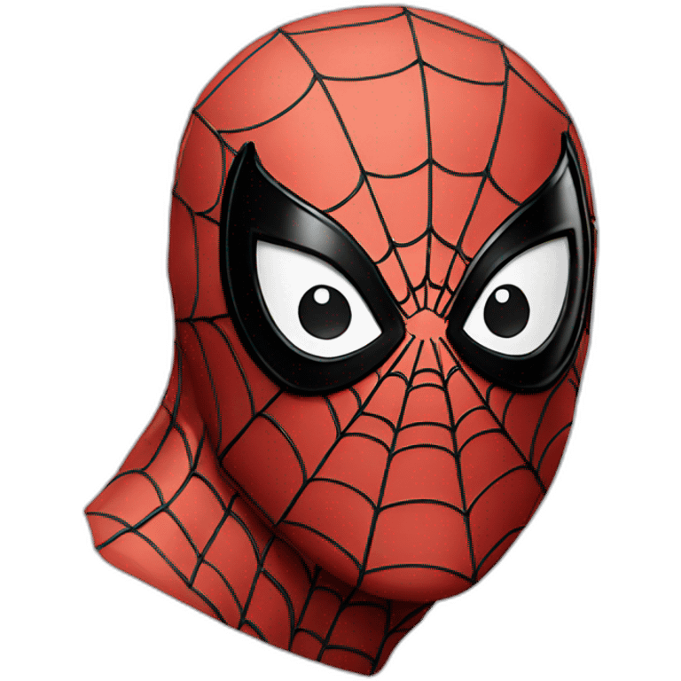 spider-man as the thinking emoji emoji