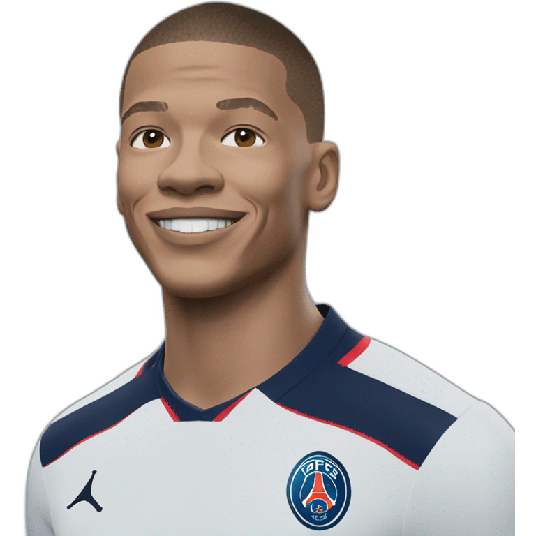 kylian mbappé psg bleu emoji