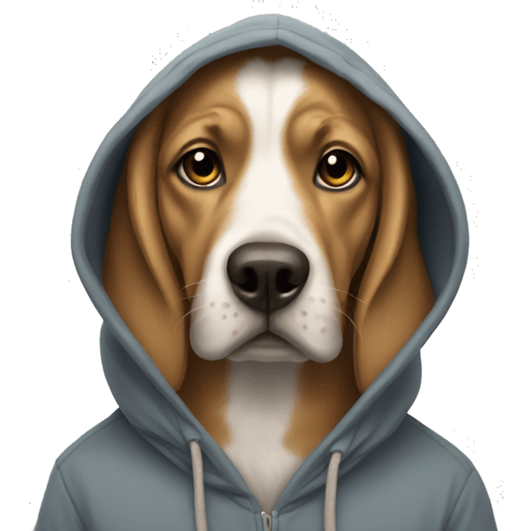 dog wearing hoodie emoji