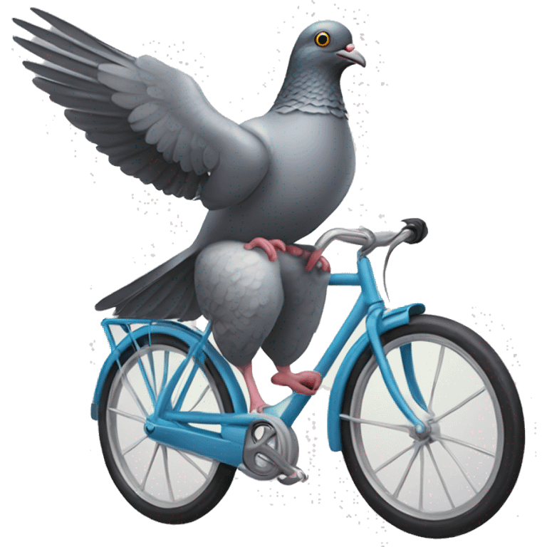 Pigeon on a bike emoji