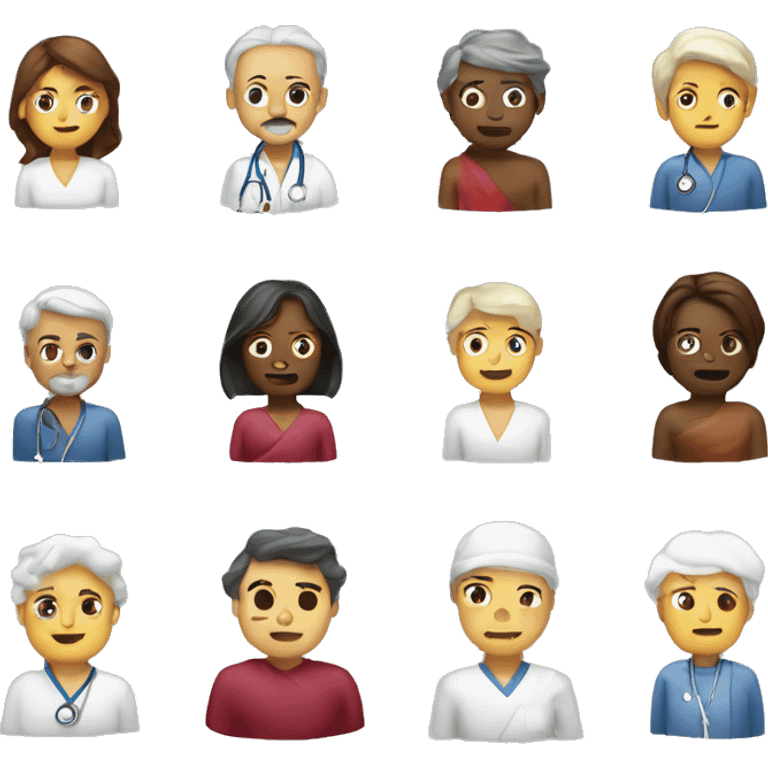 consultation at a healthcare center about anticoagulation in an ancient patient emoji