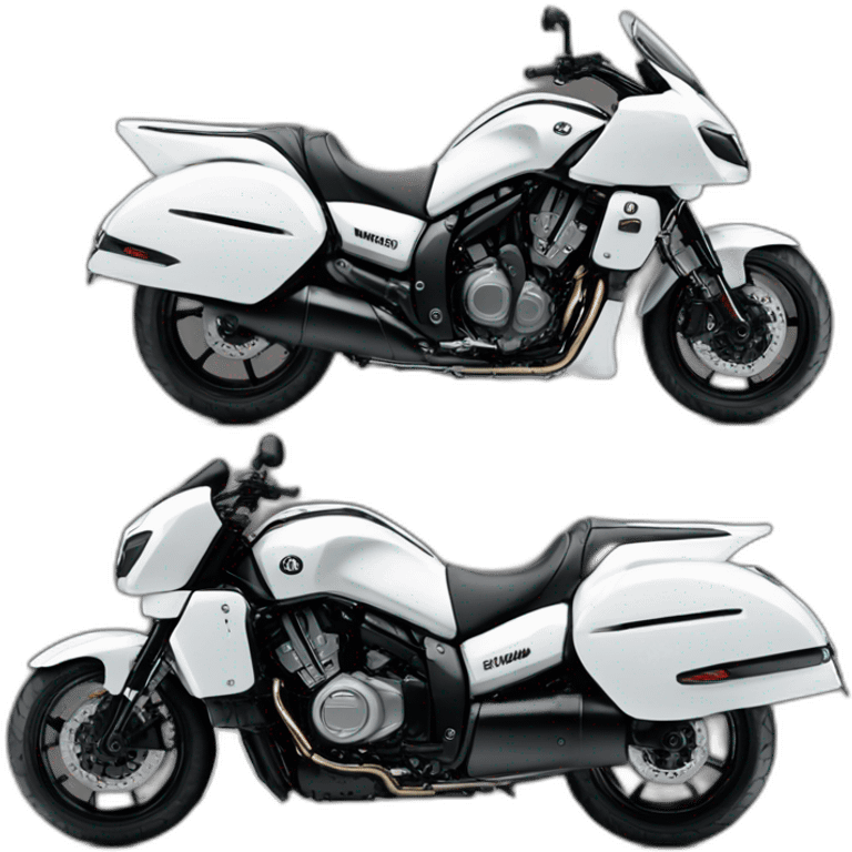 Yamaha Vmax1700 negra mujer emoji