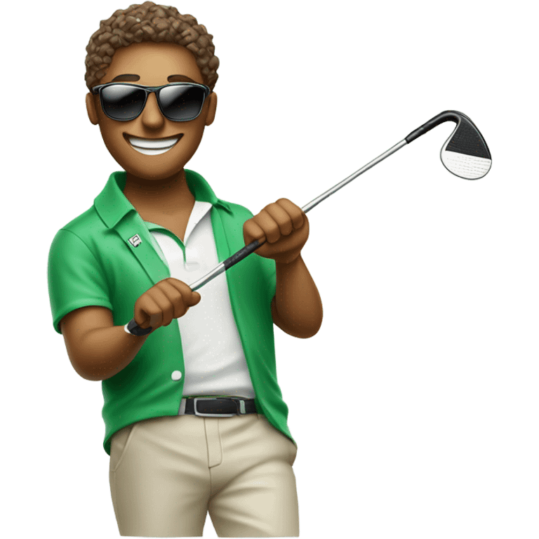 Millionaire golfer emoji emoji