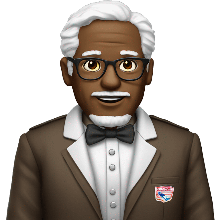 slimmer colonels sanders but teacher emoji