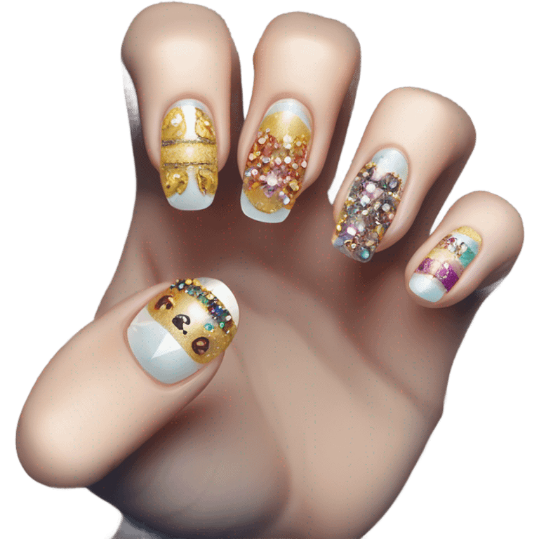 Fancy finger nails emoji