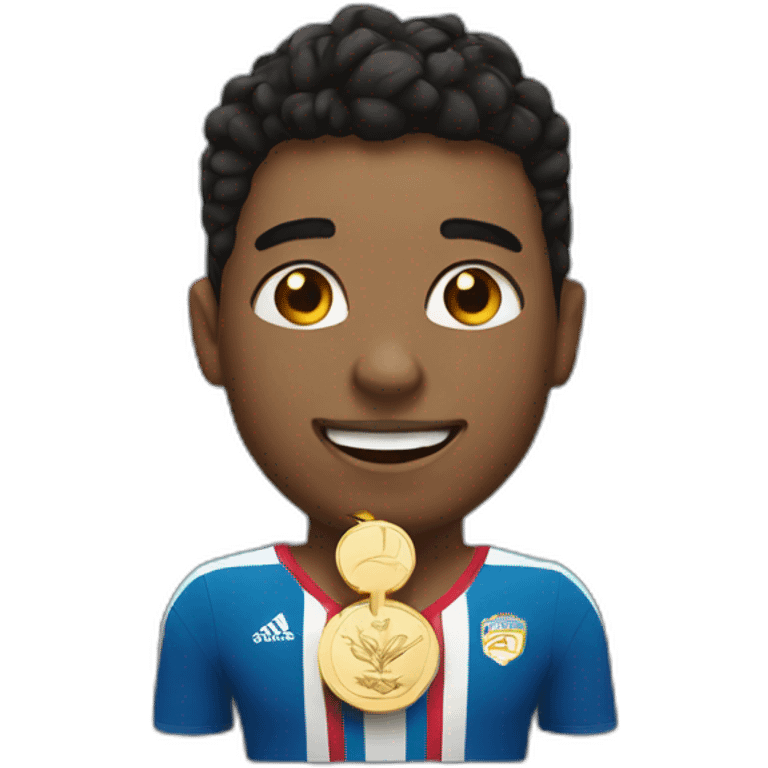 Me with a gold Olympic medal emoji