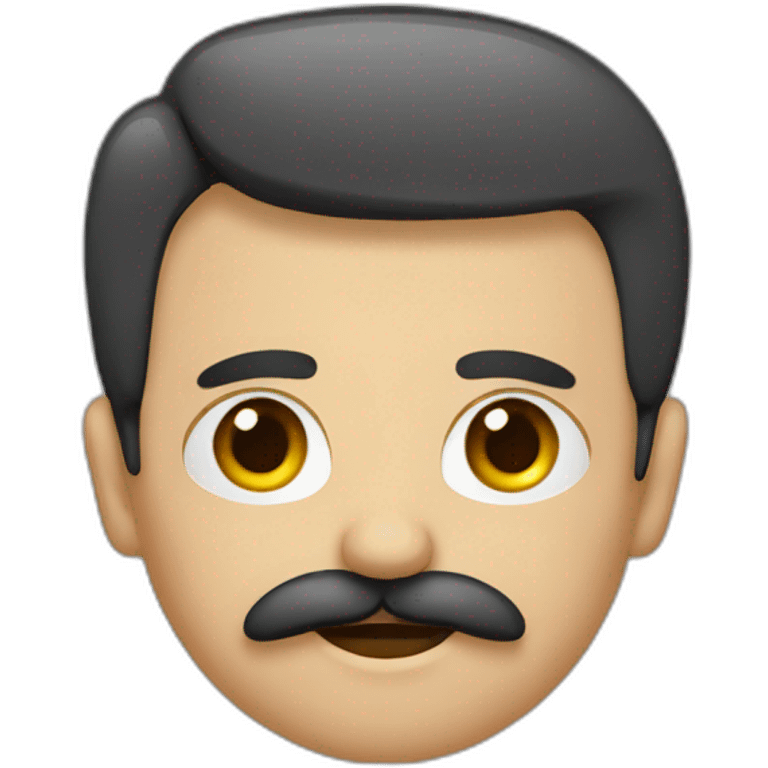 señor con bigote pelo corto emoji