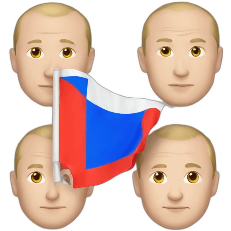 putin and flag russia emoji