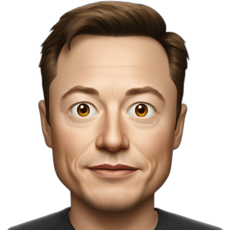 photorealistic elon musk emoji