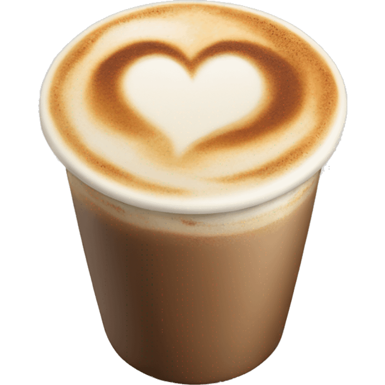 cappucino heart cup emoji