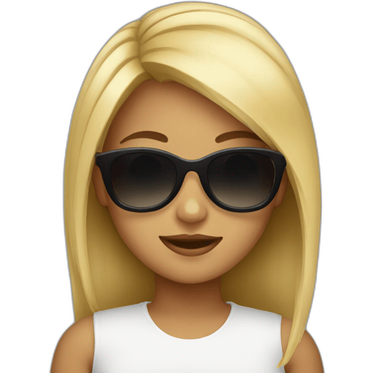 girl with sunglasses emoji