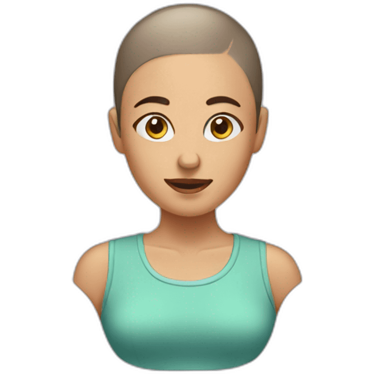 Woman shave her Head emoji