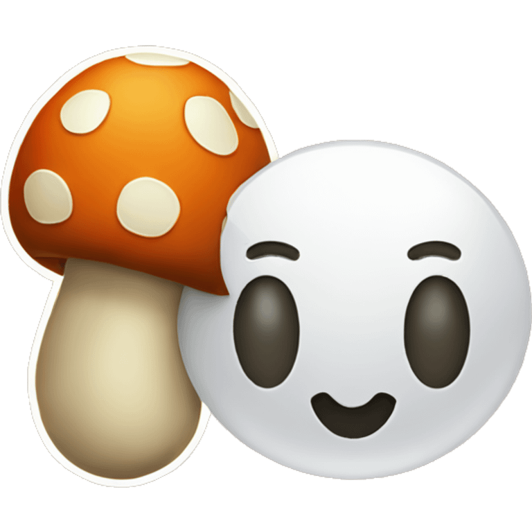 mushroom and basketball emoji