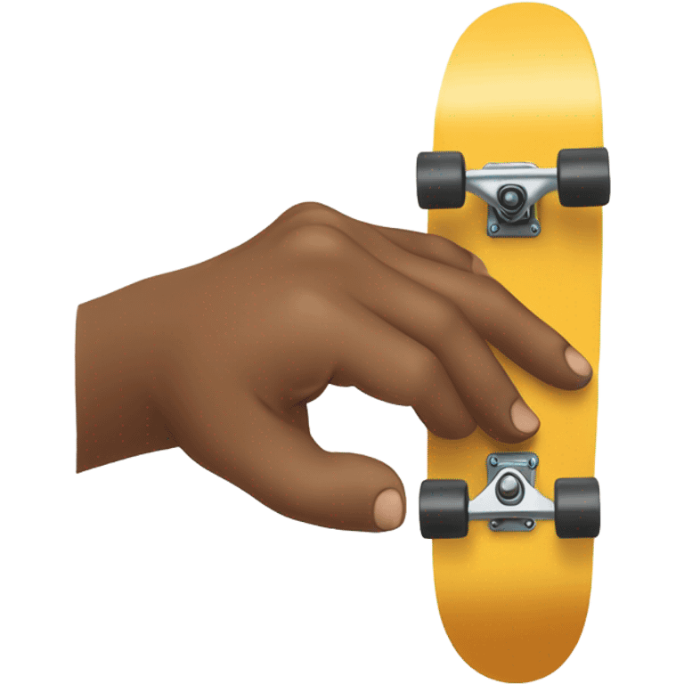 Hand on skateboard emoji