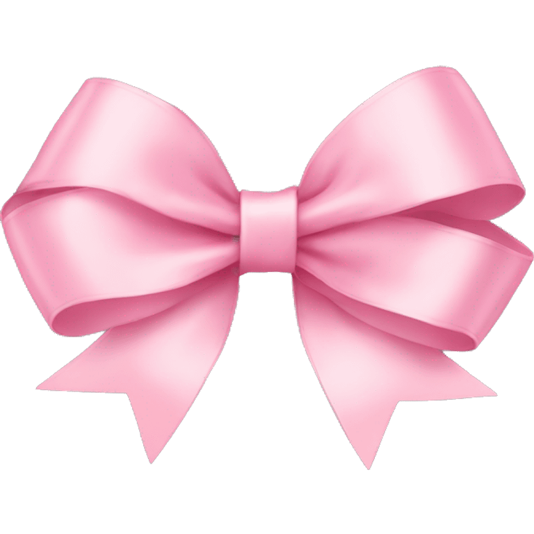 light pink ribbon bow emoji