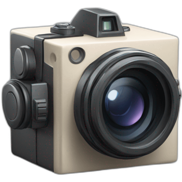 camera dans un cube emoji