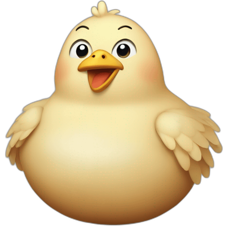 fat chicken emoji