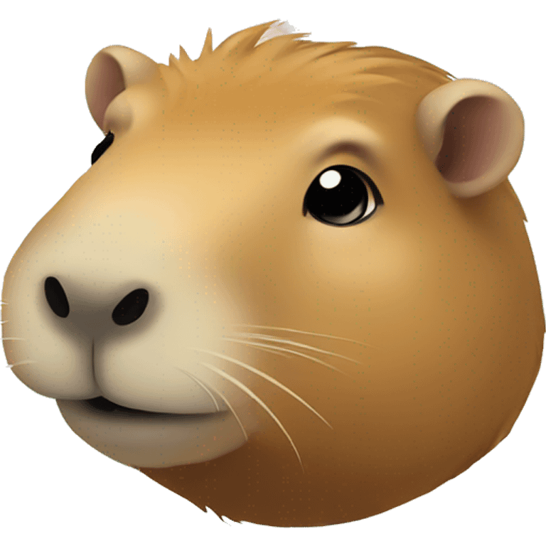 capybara on a rainbow emoji