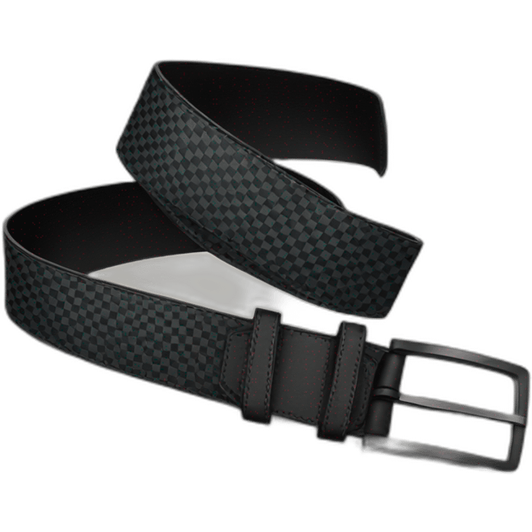 Black Checkered LV Belt emoji