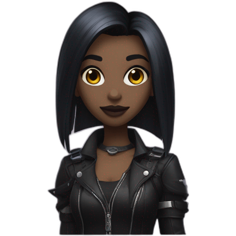 girl,overwatch,goth,black pomade emoji