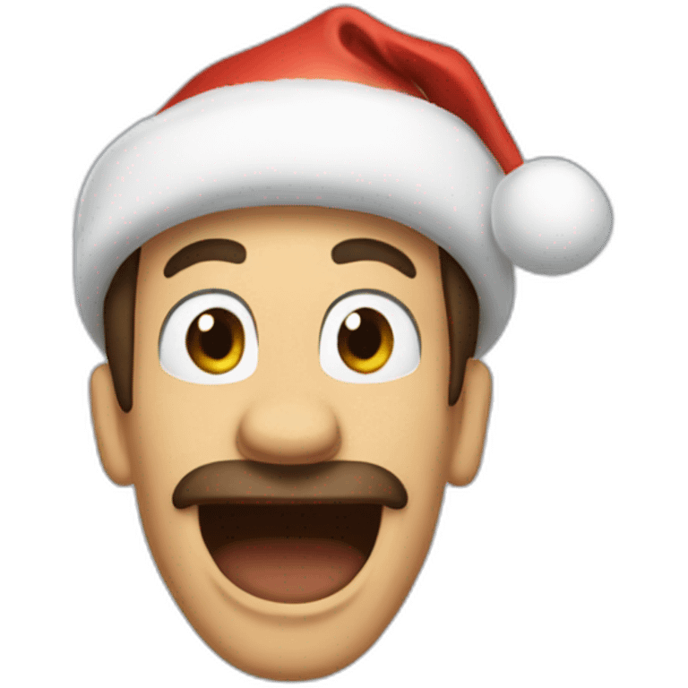 Goofy christmas emoji