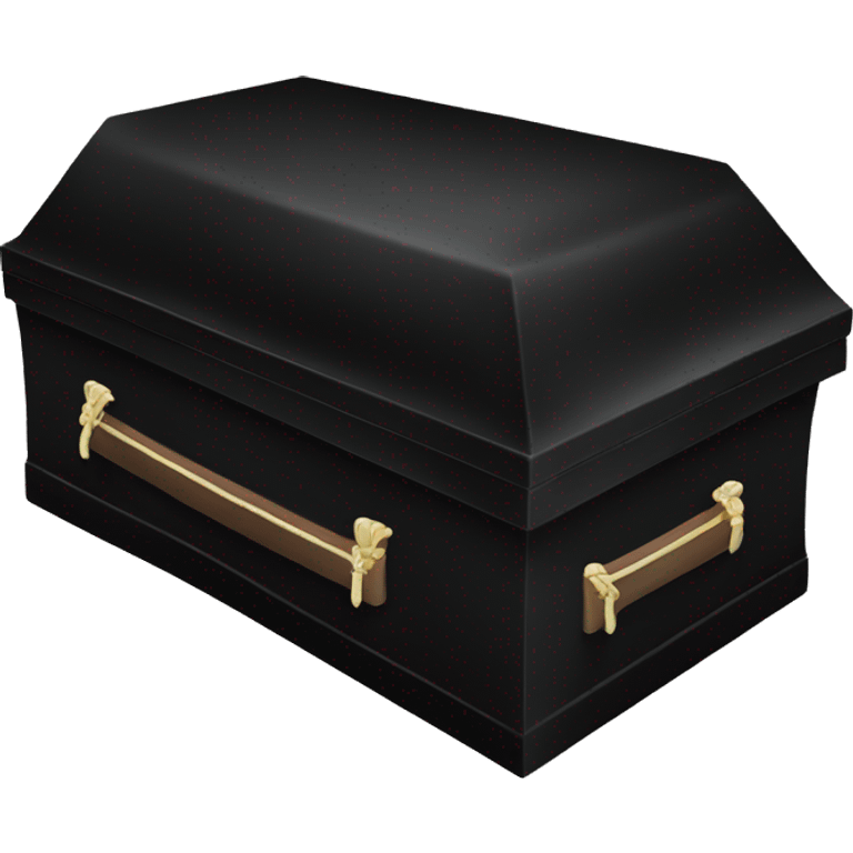 Black casket emoji