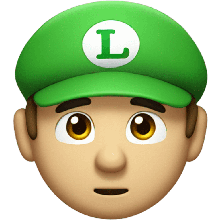 Scared Luigi  emoji